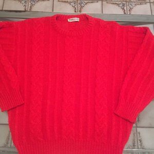 di lauriano Italy Men's Red Sweater Made in Italy size Large rare